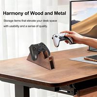 Support double pour manettes en bois massif pour Xbox Series X/S, Xbox One, PS5, Switch Pro – Cadeau pour Gamer Homme – Fabriqué en Chine