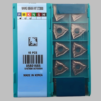 Taegutecs 100% Original WNMG080404/08-EA/PC/MT/FG/EM TT9080/8125 Sisipan Bubut Karbida OEM Berkinerja Tinggi untuk Pemotongan CNC Lathe