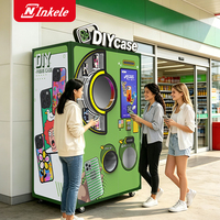 Machine de vente automatique de coques de téléphone personnalisées avec impression UV, compatible CE, pour centre commercial