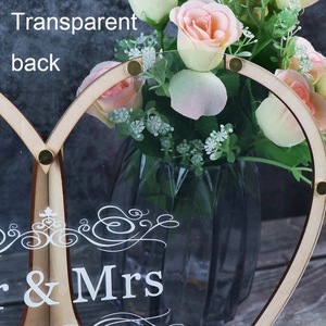 Livre d'or de mariage en forme de coeur en acrylique avec support Idée cadeau de décoration de mariage populaire - Product Image 6