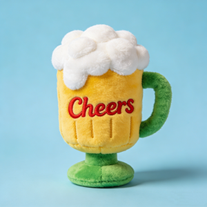 Lindo y Adorable Peluche con Forma de Jarra de Cerveza, Juguete Perfecto para Regalo de Cumpleaños para Niñas, Peluche Suave de Dibujos Animados con Forma de Taza de Cerveza - Product Image 1