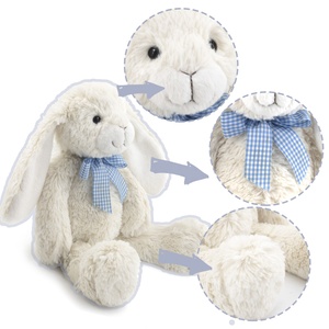 Peluche <span class=keywords><strong>MR</strong></span> ViviCare Coniglietto Bianco con Fiocco, Pupazzo Imbottito in Cotone PP, Morbido e Coccoloso per Bambini - Product Image 4