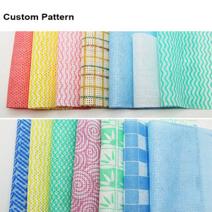 Toalhetes descartáveis superfície seca Lint Free Superfícies Cleaner Tecidos Heavy Duty Non Woven Roll Toalhetes de cozinha para limpeza - Product Image 6