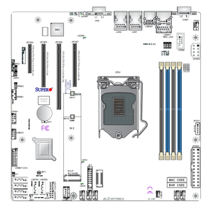 Nouvelle carte mère de serveur Micro-ATX Supermicro X12STL-F d'origine, carte mère Micro ATX - Product Image 6