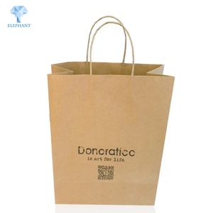 ถุงกระดาษคราฟท์สีน้ำตาลมะนิลาพิมพ์โลโก้ตามสั่งราคาถูก - Product Image 2