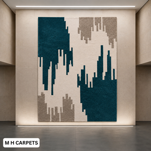 Tapis en laine fait main, tufté à la main, de luxe, moderne, pour hôtel, salon, décoration de sol de maison - Product Image 4