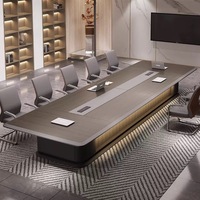 Meubles de bureau modernes et simples, table de négociation en bois massif, ensemble de chaises pour salles de réunion et espaces de conférence