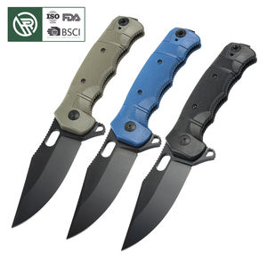 سكين جيب تكتيكي قابل للطي عالي الجودة بشفرة فولاذية 5cr13 ومقابض من ألياف النايلون، أداة للبقاء على قيد الحياة والتخييم والدفاع عن النفس - Product Image 1