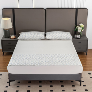 Tùy chỉnh giường đơn được trang bị nối đất nửa tấm thêu Mẫu mềm cho tấm phẳng 400TC chống tĩnh khách sạn - Product Image 2