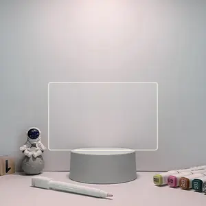 Creative Led Night Light Note Board Message Board With Pen USB Power Decor Night Lamp Message Board 3D Lights