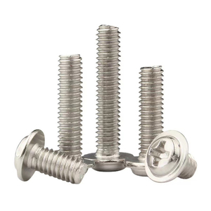 Tornillos Métricos ISO de Acero Inoxidable 201 304 316, Tornillos de Cabeza Plana con Arandela, Tornillos Electrónicos Pequeños con Rosca de Dientes Finos - Product Image 1