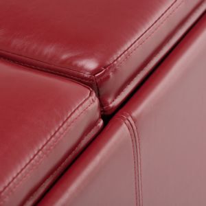 Otomano de almacenamiento rojo DB Avalon, extraíble, plegable, con función extensible para entrada, dormitorio, bebés, niños, uso en almacén al aire libre - Product Image 6