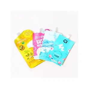 Customize Clear Shower Gel Packaging Body Wash Soap Liquid Bag Stand Up Refill Laundry Detergent Shampoo Spout Pouch