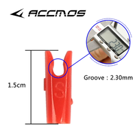 Nock en plastique pour flèches de tir à l'arc, compatible avec des diamètres de 3,2 mm/4,2 mm/5,2 mm/6,2 mm/8,0 mm, pour flèches en carbone ou aluminium