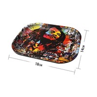 Kit de tabac en gros avec plateaux roulants en étain broyeurs portable 6 en 1 boîte à sac anti-odeur