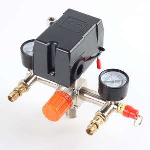 Pressostat automatique Lefoo 1/2 pouce avec manomètres pour compresseur d'air - Product Image 1