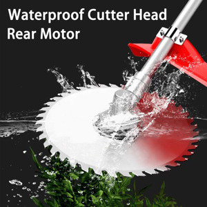 Désherbeuse électrique sans fil à batterie lithium-ion, tige droite, têtes détachables industrielles, <span class=keywords><strong>coupe</strong></span>-herbe sans balais - Product Image 3