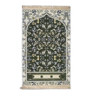 Мягкий толстый турецкий мусульманский коврик для намаза, моющийся, машинного производства, из полиэстера - Product Image 4