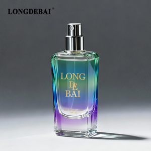 Botella de Perfume de Lujo Personalizada con Cierre a Presión, 50ml 100ml, Cuadrada, de Vidrio Electrochapado, Vacía, con Caja de Empaque - Product Image 3