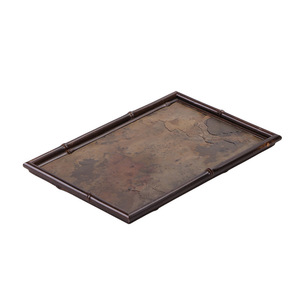 Bamboo Purple Rock <b>Tea</b> Tray With Lid Flat Ceramic <b>Tea</b> <b>Set</b> For Gongfu <b>Tea</b> Ceremony Accessories Afternoon <b>Tea</b> - Product Image 5