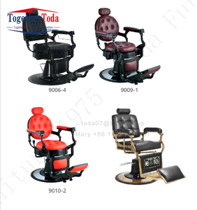 Fauteuil de coiffure inclinable en cuir synthétique et acier inoxydable pour salon de beauté, chaise de coiffage, chaise de lavage pour barbier - Product Image 3