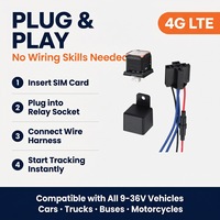 Rastreador GPS Oculto para Vehículo, Mini, Impermeable, Antirrobo, con Relé de Corte Remoto del Motor, Garantía de 1 Año, OEM