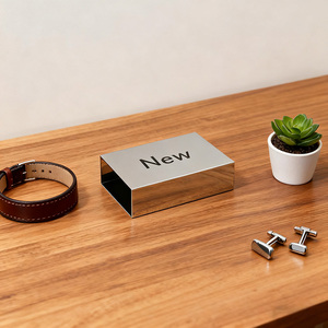 Marqueur d'affichage au détail de finition de miroir de signe de nouveauté d'acier inoxydable pour le merchandising de vêtements et de boutique - Product Image 6