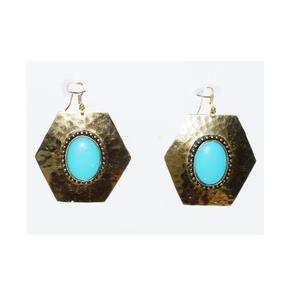 Pendientes de Piedra de Diseño, Pendientes Étnicos Bohemios de Turquesa, Joyería, Pulsera, Collar, Accesorios, Joyería de Acero Inoxidable - Product Image 6