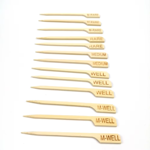Wholesale Chinese Natural Bamboo Flat Skewer Bbq <strong>Kebab</strong> <strong>Grill</strong> Yakitori Sticks Snack Cake Paddle Skewers Stick to Dubai - Product Image 3