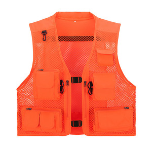 High Quality Custom Print Logo Men Work Cargo Photographer Black PVC Foam Utility <strong>Vest</strong> Coinno Ocean Boat Fishing - Product Image 3