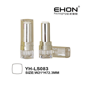 Tube vide en plastique bleu mat de la série argentée avec logo personnalisé pour mascara et rouge à lèvres – Emballage cosmétique - Product Image 4