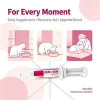 Pâte nutritionnelle pour chats et chatons, complément alimentaire quotidien, OEM, marque privée, naturelle, toutes races.