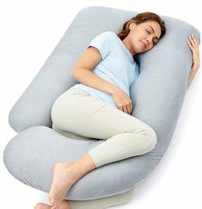 Oreiller de corps pour dormeurs latéraux Jumbo XXL avec housse en coton marron chocolat, respirant, lavable en machine, oreiller orthopédique - Product Image 3