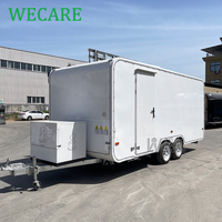 WECARE Gerobak Kopi Portabel Kustom, Bar Parfum Bunga, Dapur Keliling, Trailer Smoothie, Toko Pancake, Toko Crepe, Truk Makanan BBQ