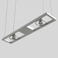 Bureau 9 pouces système de lumière LED 7w 13w 19w 26w 38w 49w spot gradable personnalisé linéaire suspension lumière led grille lumière