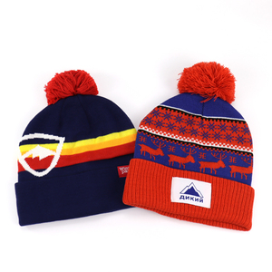 หมวกไหมพรมปอมอะคริลิคสำหรับผู้ชายและผู้หญิงหมวกบีนนี่ทำจากอะคริลิคพร้อมฉลากแบรนด์ของคุณหมวกกอล์ฟหมวกถัก - Product Image 5