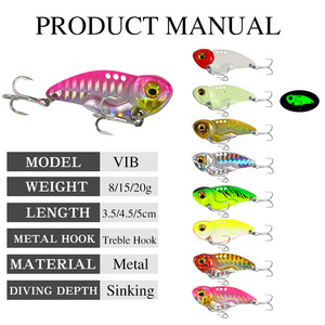 Esca in metallo VIB esche da pesca d'acqua dolce sommergibili a lancio lungo - Product Image 4