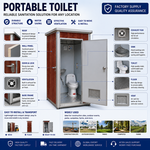 Bagno Mobile Portatile Prefabbricato in Vendita - Toilette Prefabbricata con WC a Bisca o con Sedile - Product Image 2