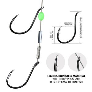 Ensemble <span class=keywords><strong>de</strong></span> pêche Sabiki ALPHA Luminous Mackerel à double hameçon avec fil <span class=keywords><strong>de</strong></span> pêche en eau salée - Product Image 4