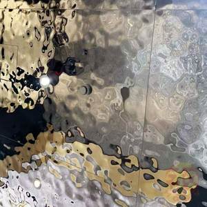 Malla Metálica Decorativa para Techo, Estilo Agua, Reflejo Metálico, Techo Martillado Moderno - Product Image 2