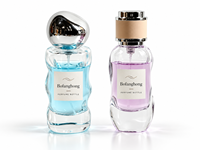 Flacon pulvérisateur de parfum vide en verre avec logo personnalisé, 30 ml, 50 ml, 100 ml, corps ondulé, pompe de luxe, emballage cosmétique pour parfum