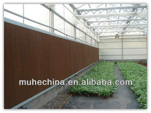 Hochwertige Wüsten verdunstung für Milchvieh betriebe Hühner häuser mit Aluminium legierung rahmen Edelstahl-Kühl kissen - Product Image 6