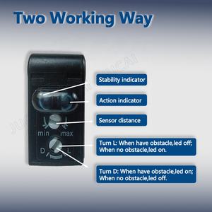 Photocellule DC12-24V Sortie NPN Barrière Lumineuse 2m Distance de Détection pour Automatisation/E3Z-R61 <span class=keywords><strong>Interrupteur</strong></span> Électrique Réfléchissant - Product Image 4