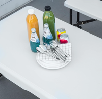 Table de bière pliante portable de haute qualité de moule de soufflage en gros pour la partie extérieure d'intérieur