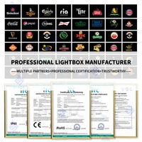 Boîte à lumière LED en aluminium avec tissu tendu double face, mur de fond d'exposition rétroéclairé suspendu, portable et étanche