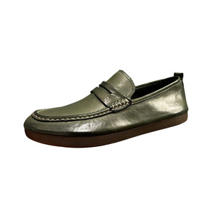 Chaussures en cuir de style anglais pour hommes - Chaussures décontractées monobloc à enfiler, idéales pour le travail et les loisirs, très confortables - Product Image 5