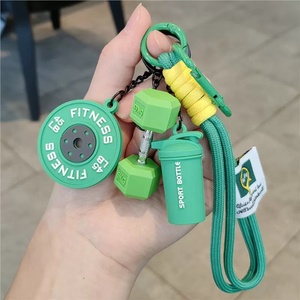 Nouveau Cadeau pour les Amateurs de Sport : Sangle de Téléphone Tressée Colorée, Breloques Originales pour Sac à Main Femme, Porte-clés Mignon en Forme d'Haltère pour Filles, Chaîne de Téléphone - Product Image 3