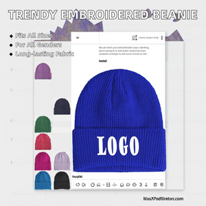 Gorras de punto personalizadas con bordado, de alta calidad, al por mayor, OEM, cálidas para invierno, gorros de esquí unisex 100% acrílico, imagen de playa - Product Image 2