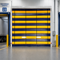 Porte rapide empilable en PVC automatique à grande vitesse pour l'industrie agroalimentaire