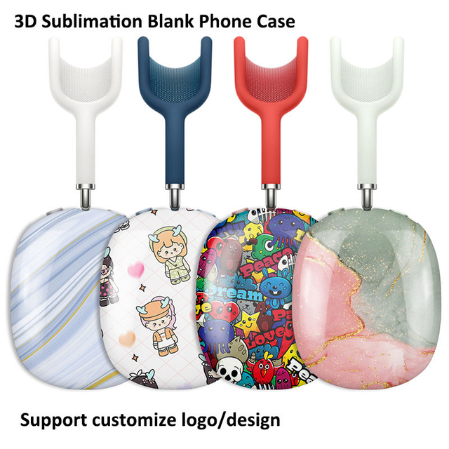 Saiwei Blank Sublimation for Airpods Max Coated PC Cases Heat Press Earphone Protective Case for AirPods Pro 3 Protector Cover